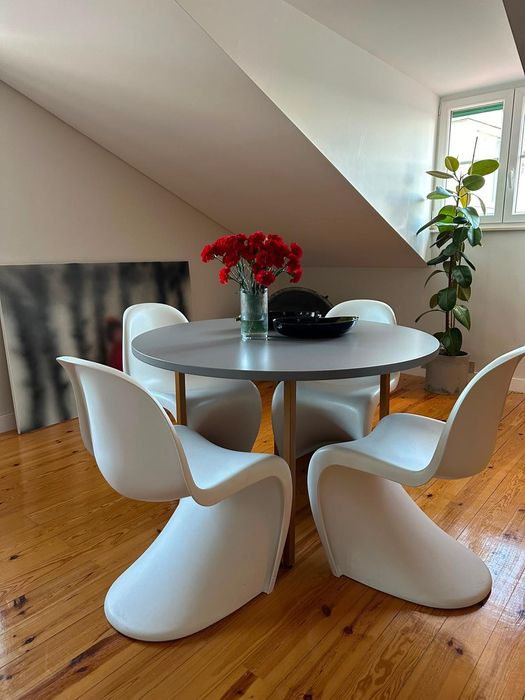 Conjunto de 5 cadeiras “Panton Chair” da Vitra [originais]