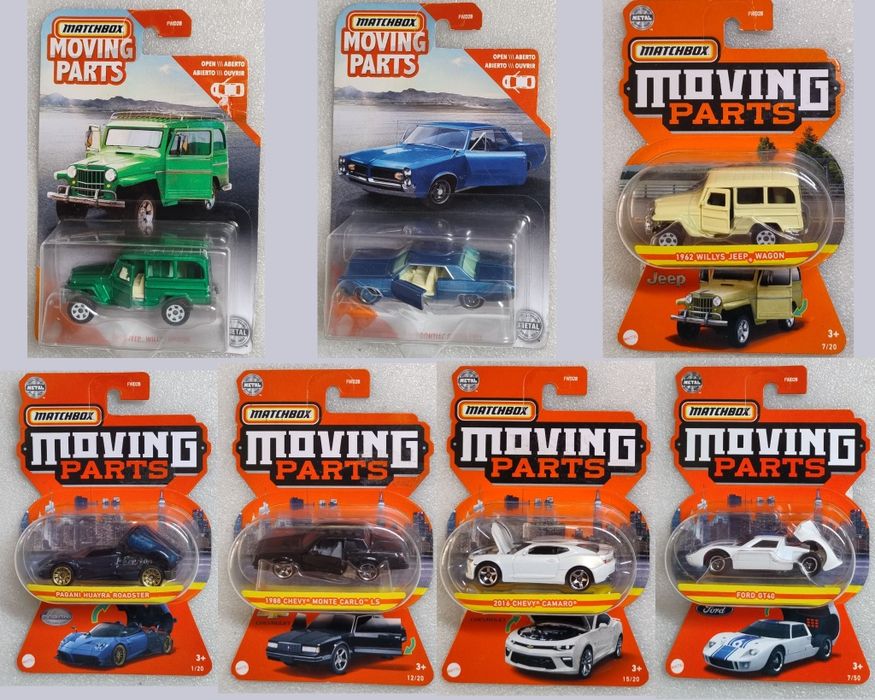 Машинки Matchbox Moving Parts