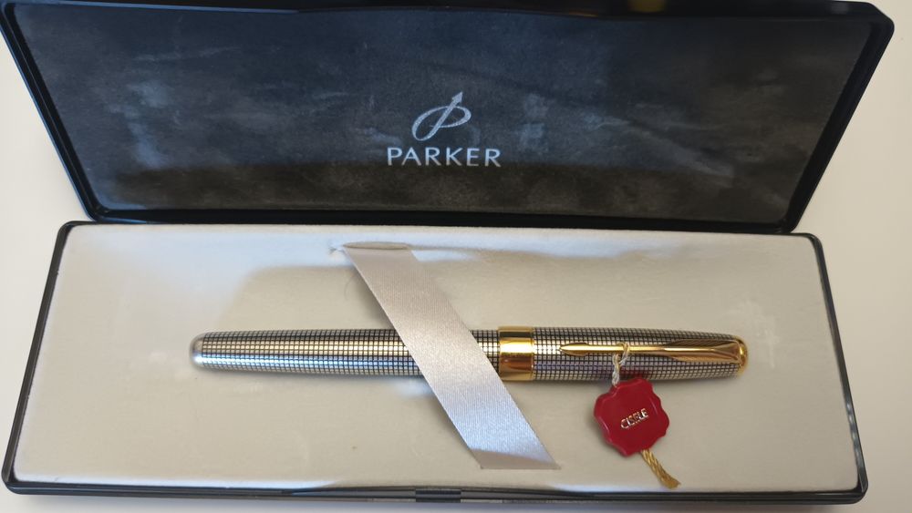 Caneta de aparo Parker Sonnet Cisele Silver GT