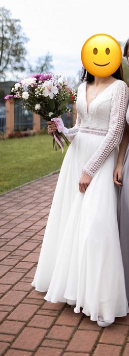 Suknia ślubna szyta na miarę XS/S 34/36