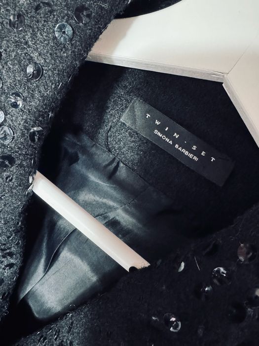 TwinSet plaszcz z wełną rozm s