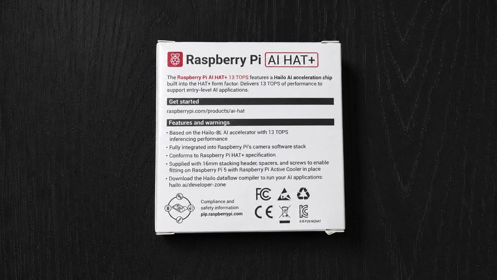 Raspberry Pi AI HAT+ 13 TOPS Hailo-8L (SC1430 / SC1785)