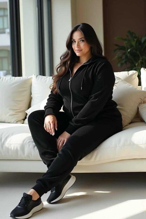 Жіночий спортивний, велюровий костюм ID: 79823941