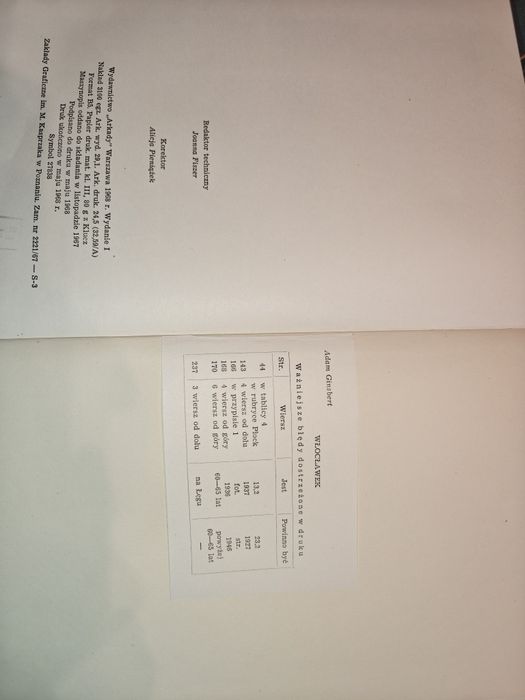 Włocławek. Studium monograficzne - Adam Ginsbert (1968) + Dedykacja PR