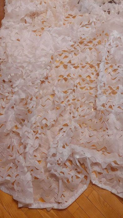 Маскувальна сітка біла 6х4 м, маскировочная сетка, белая сеть зима