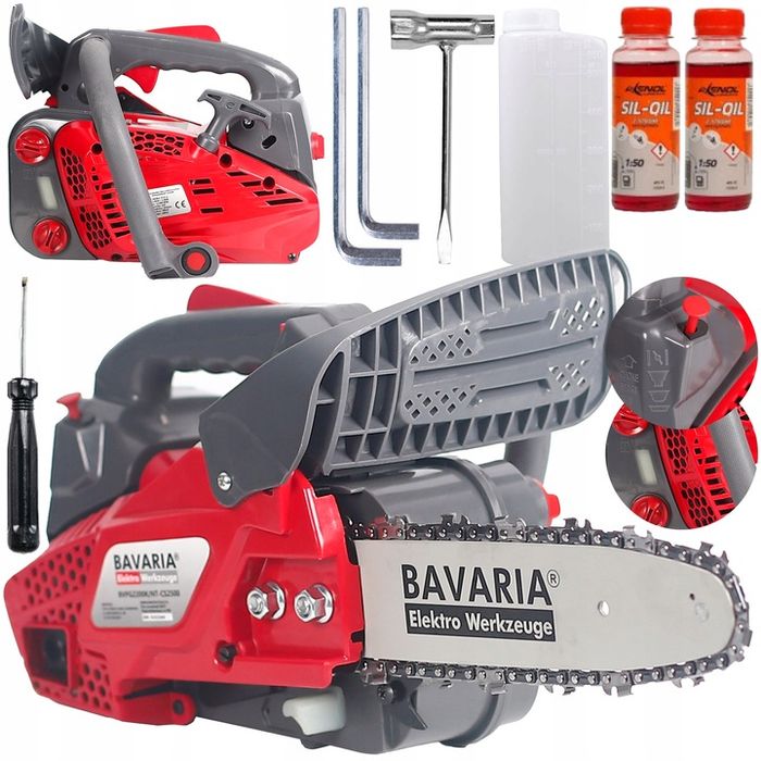 Piła Spalinowa Gałęziówka Do Gałęzi Pilarka Łańcuchowa + Zestaw Xxl Ol
