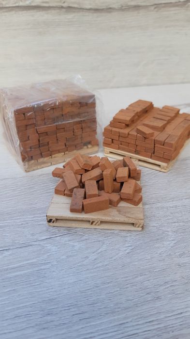 Міні цеглини для виготовлення мініатюр та діорам