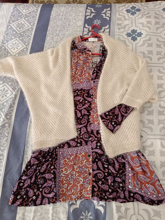 Look Vestido e Casaco