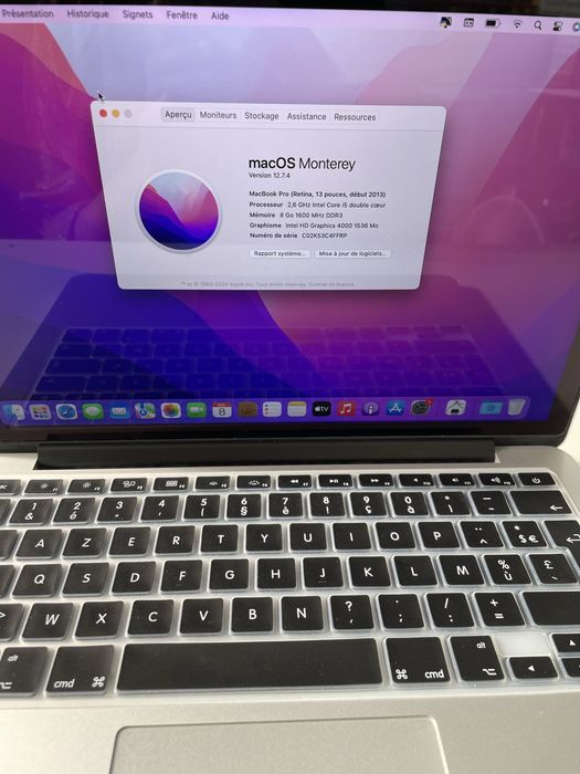 MacBook Pro Retina 13" (Early 2013) – 256GB SSD, 8GB RAM, Caixa e Carregador Original
