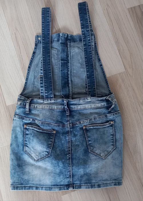 Jeansowa ogrodniczka 38(M)