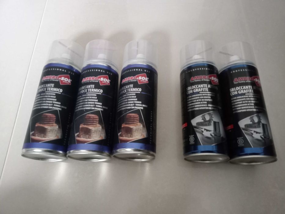Aktywny odrdzewiacz 2 szt. + Odrdzewiacz zamrażający 3 szt. 400 ml.