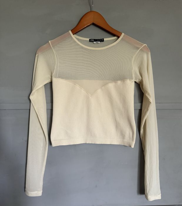 Кофта. Сетка. Сітка. Топ. Зара. Zara