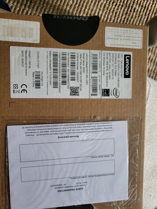 Dotykowy Laptop Tablet Lenovo
