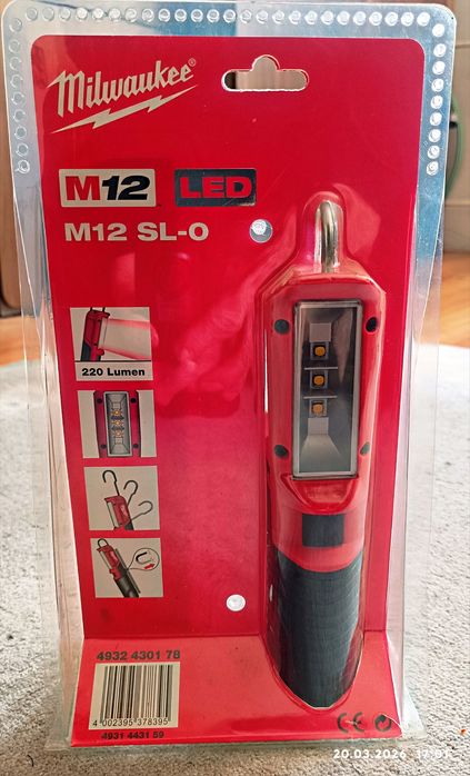 Lampa LED M12 SL-0 Milwaukee