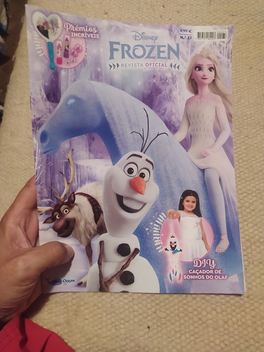 Revista Disney Frozen n° 37 só revista e posters - oferta dos portes de envio