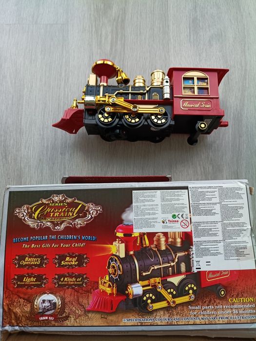Locomotiva brinquedo com luz, som e movimento