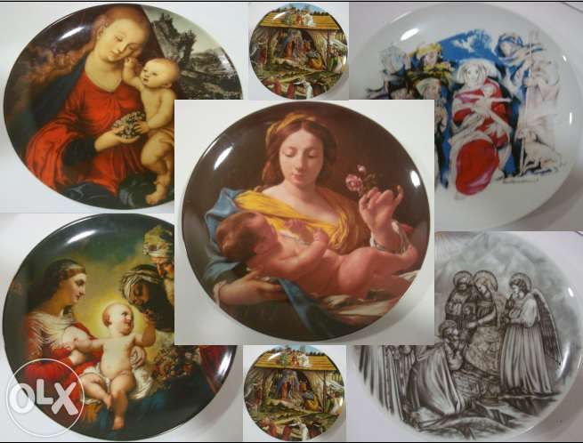 Vista Alegre Christmas Party Dinner Plates (24-plate collection)