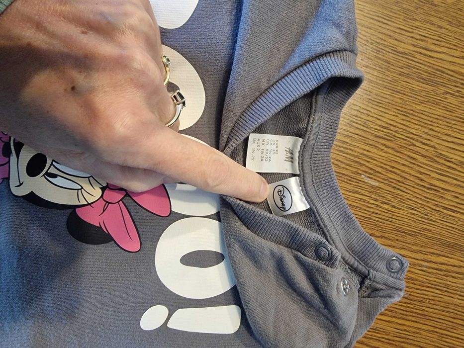 dresy 2 komplety 92 cm dreski h&m myszka minnie