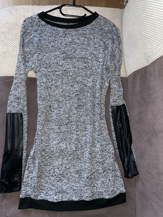 Szara luzna sukienka/tunika