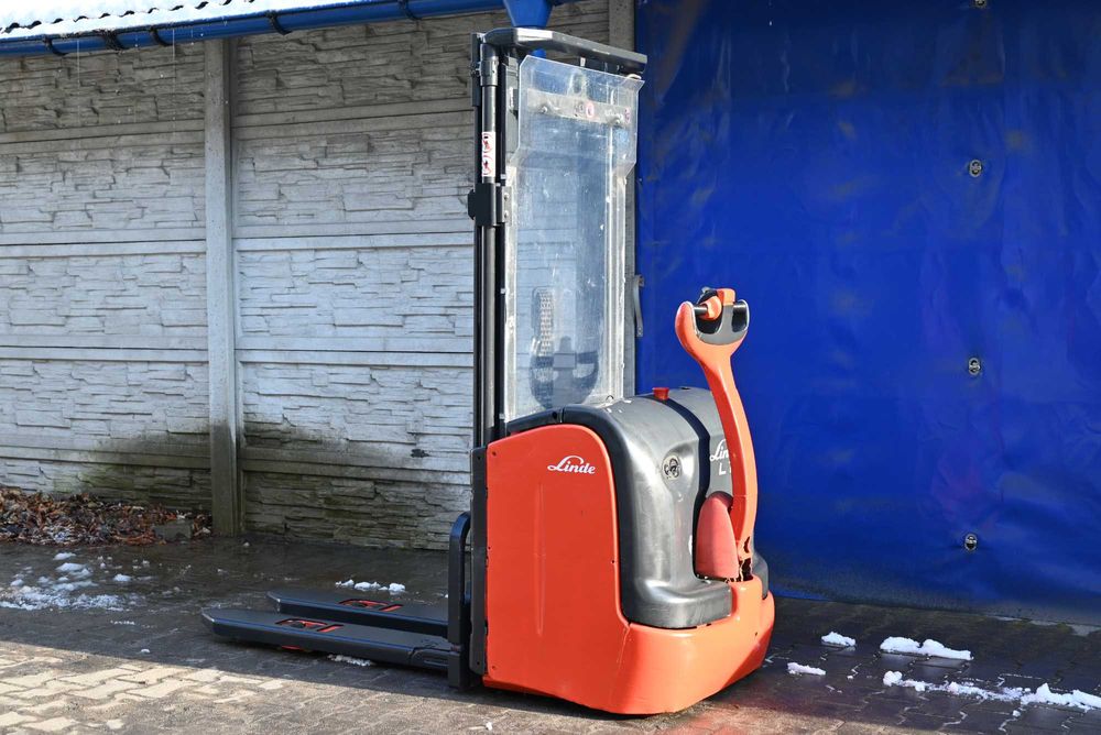 Paleciak elektryczny Linde L14 301cm Bat:2020rok 1400kg Duplex FHP 326