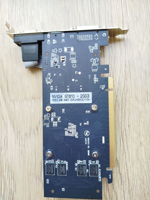 Відеокарта нова!NVIDIA GeForce GT 610/ 2GB DDR3/HDMI, DVI та VGA