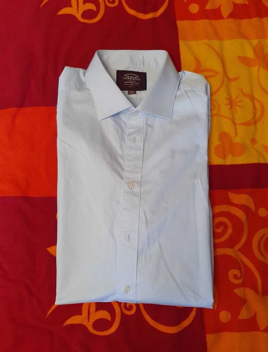 Błękitna koszula Charles Tyrwhitt na spinki