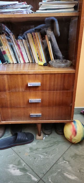 PRL komoda witryna szafa szafka antyk stara