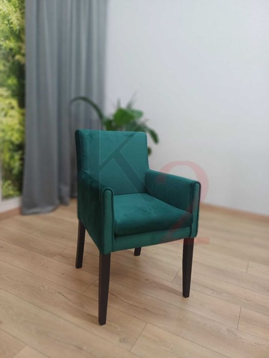 Krzesło DREWNIANE do jadalni, krzesła DĘBOWE tapicerowane, zmywalne