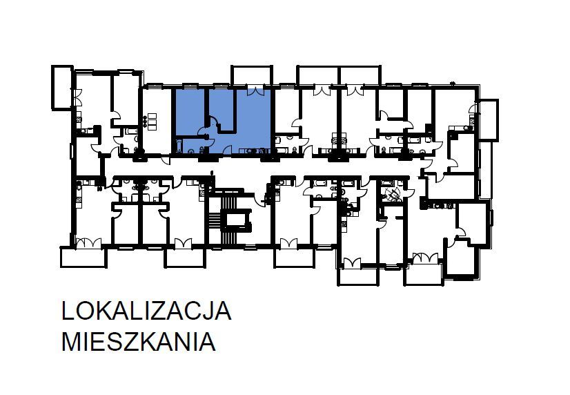 Osiedle Grunwaldzkie. 3 pokoje - 61,25 m2