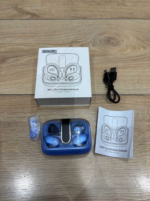 Słuchawki douszne bezprzewodowe STECEi Bluetooth 5.4 do biegania niebi