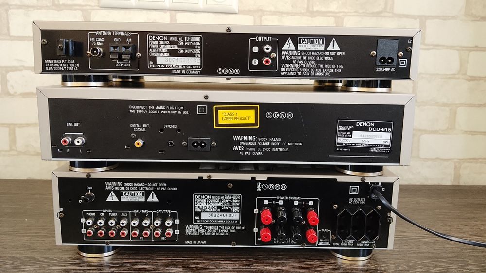 DENON PMA-480R, DCD-615,TU-580RD Stereo Hi-Fi