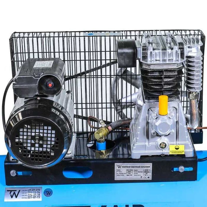 Компресор 100 л Weld AIR масляний для СТО компрессор повітряний ремінь