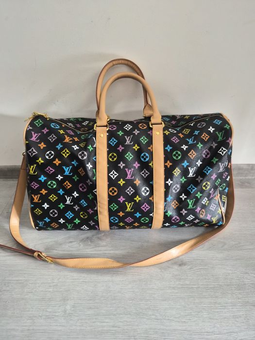 Louis Vuitton duza torba podróżna logowana