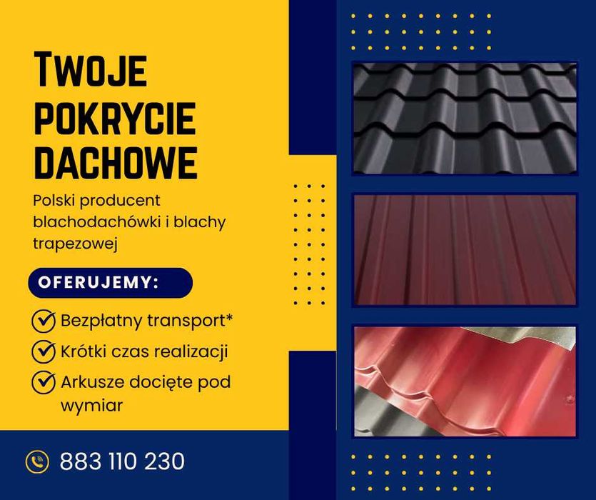 Blacha trapezowa / Blachodachówka / Panel na klik | Producent | Darmowa wycena i transport