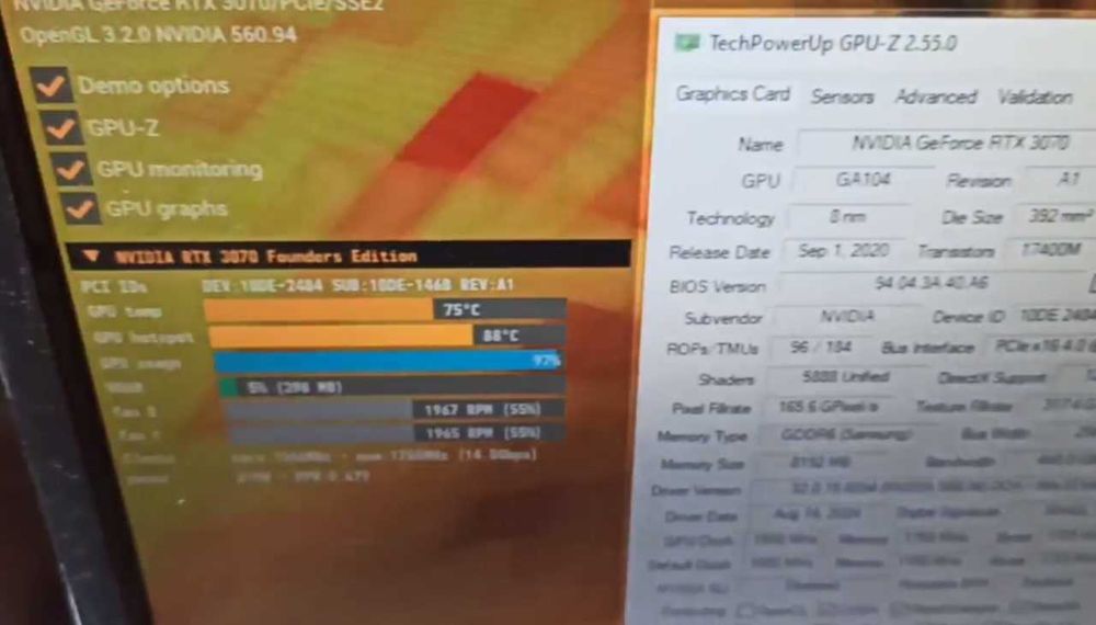 Відеокарта NVIDIA RTX 3070 Founders 8GB (відмінний стан)