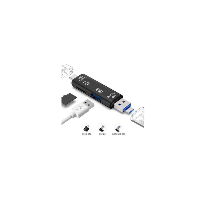 Зчитувач кардрідер флеш-карт Dynamode OTG 3-in-1