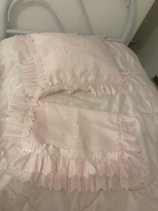 Colcha vintage para cama de casal & duas fron