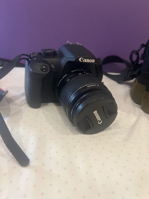Canon eos 1200d e objetiva 18-55mm cartao de memoria e mala