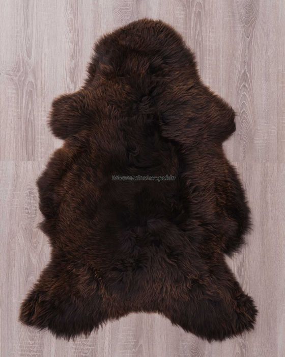 Skóra Owcza Naturalna Brązowa XXXL Skóry Owcze Prosto z Garbarni