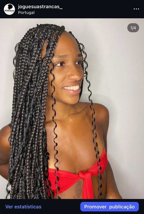 Tranças africanas, nagô, box braids