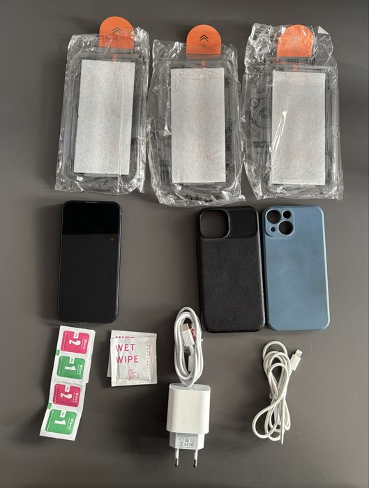 Iphone 13 mini. Kondycja 74%. Caly zestaw