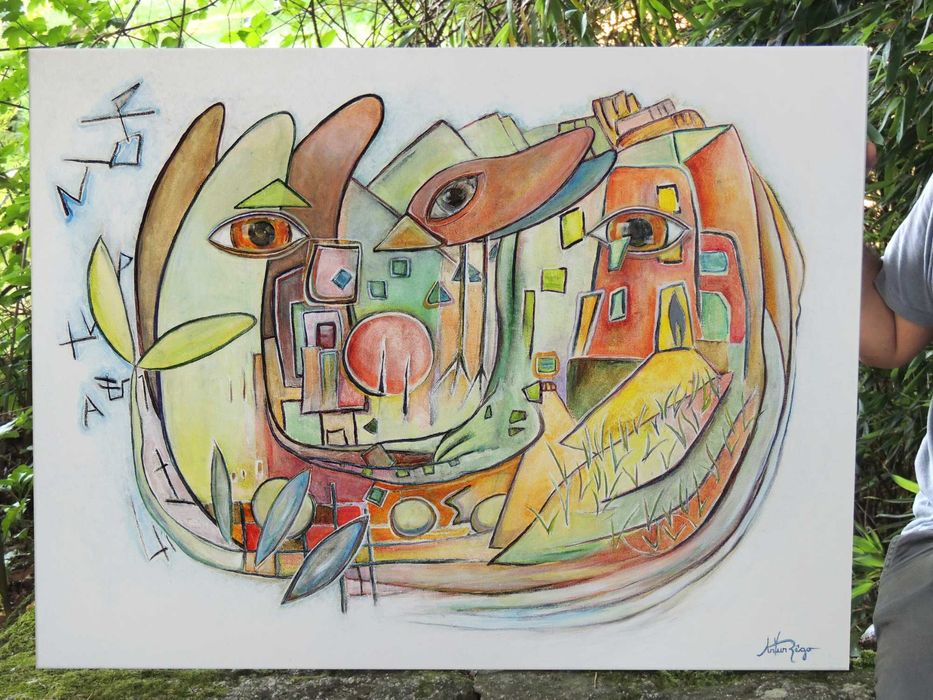 Painting - The Totality Germinating, 90x70 cm64285115155074120