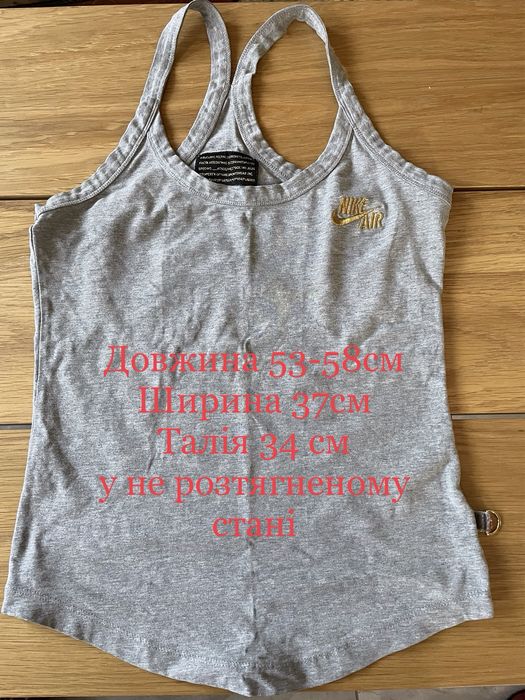 Топ топік топик спортивний S m nike майка бавовна утяжка