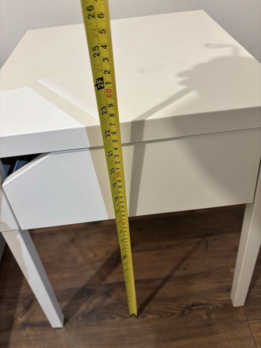 2 stoliki szafki nocne metalowe Ikea Selje