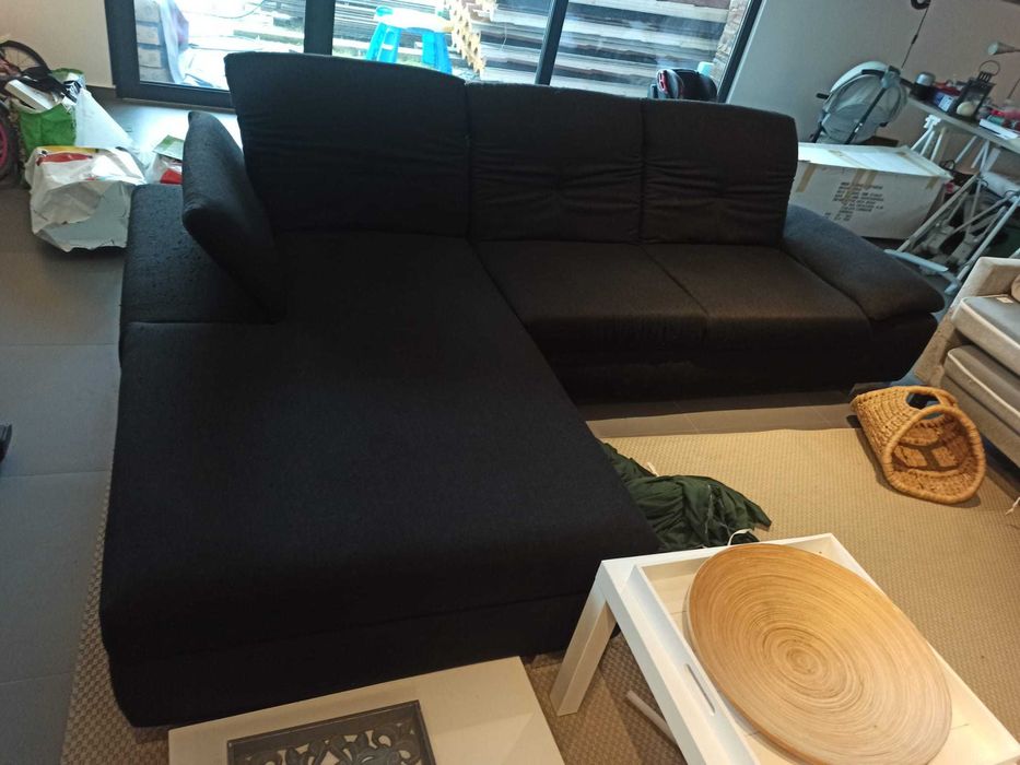 Sofá grande com chaise longue