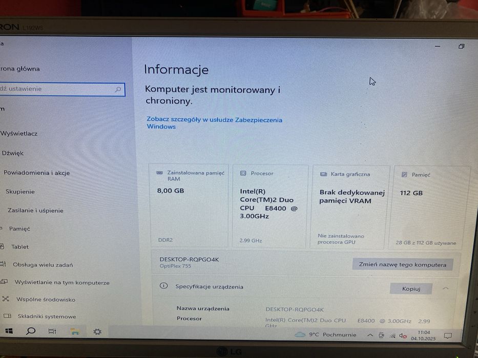 Komputer na sprzedaż