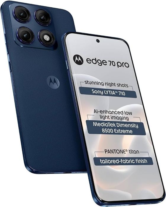 Motorola Edge 70 Pro 12GB/512GB Azul | 3 Anos Garantia | Fatura + Capa Extra