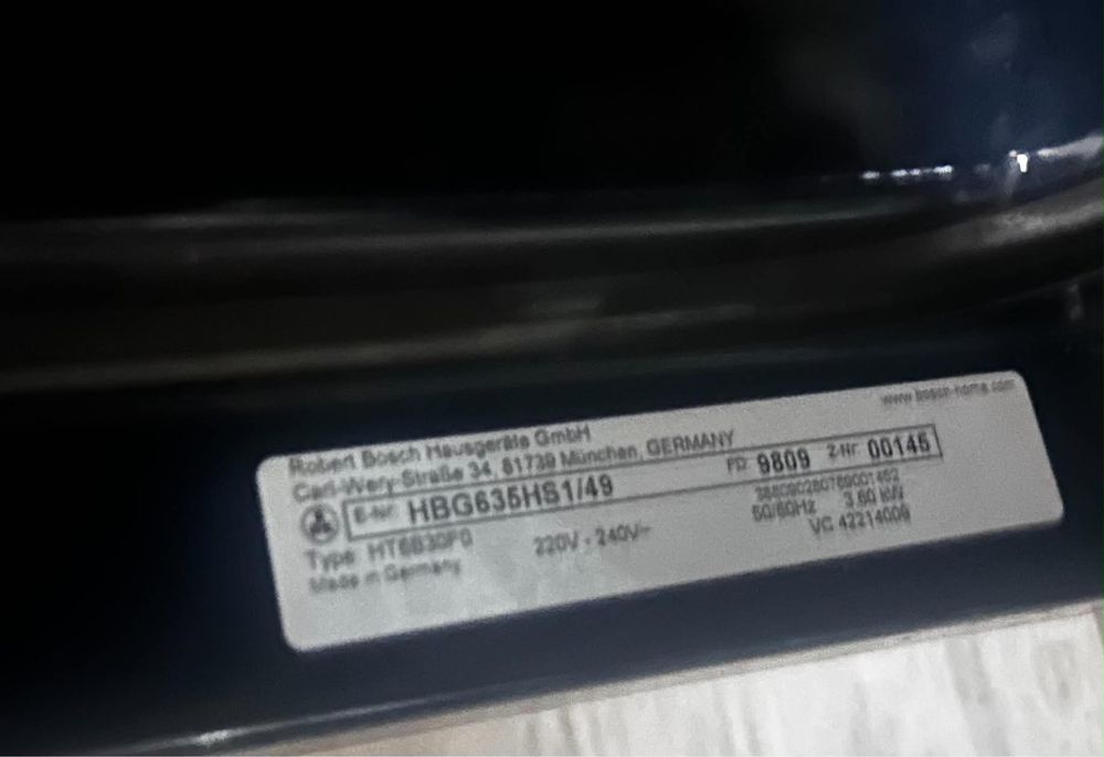 Piekarnik Bosch HGB635HS