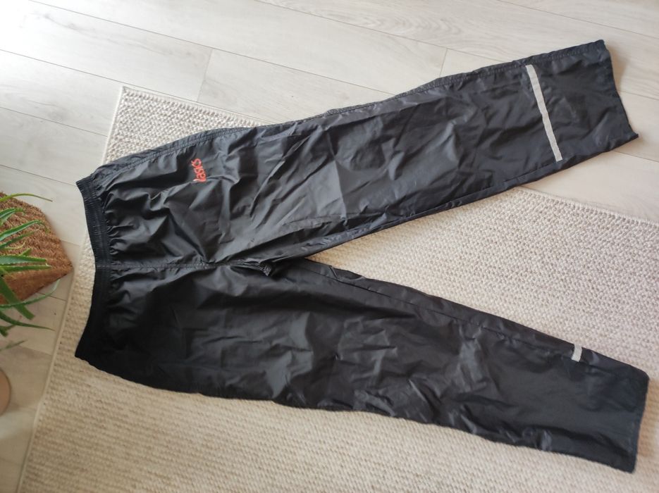 Czarne spodnie sportowe długie Asics XL czarna rower bieganie cienkie