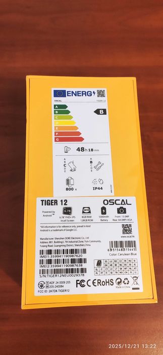 Смартфон Oscal TIGER 12 8/128